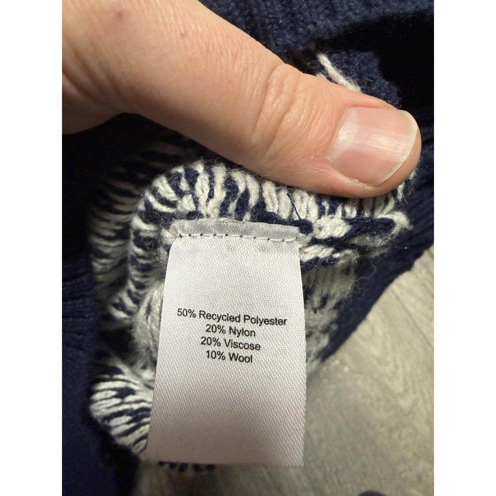 Long Wharf Men's Sweater 1/4 Zip Small Birdseye Old Money Luxury Preppy Wool‎ - Picture 5 of 5